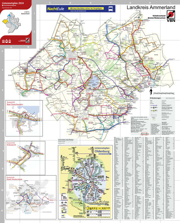 Liniennetzplan Landkreis Ammerland
